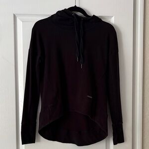 Sweaty Betty Black Women's Hoodie Brushed Cotton Blend Soft Adult XS